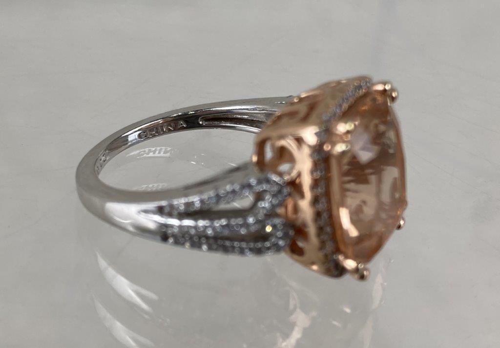 Sterling Silver and Cubic Zirconia Ring - 5