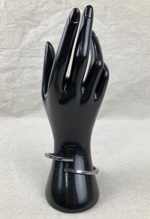 Dyadema Modernist Sterling Silver Bypass Cuff Bracelet - 5