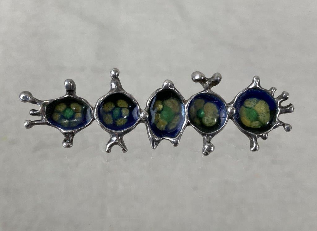 Abstract Sterling Silver Brooch (1 of 3)