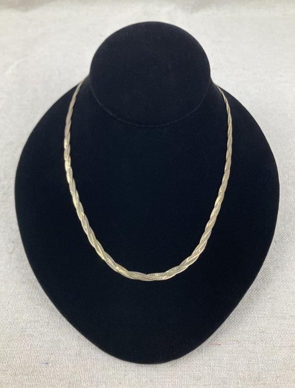 Sunstone Imports Sterling Silver Braided Necklace (1 of 3)