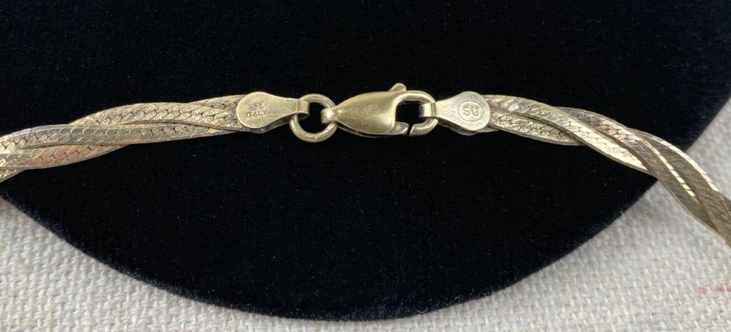 Sunstone Imports Sterling Silver Braided Necklace - 3