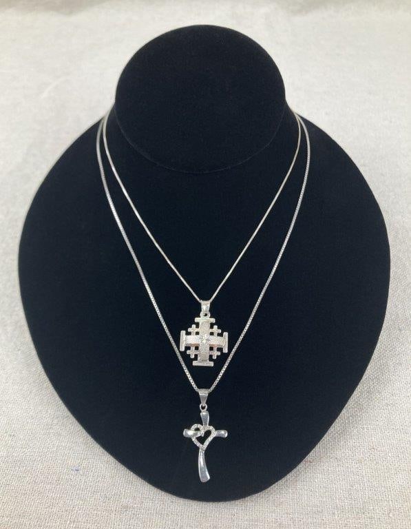 Sterling Silver Cross Necklaces (1 of 7)