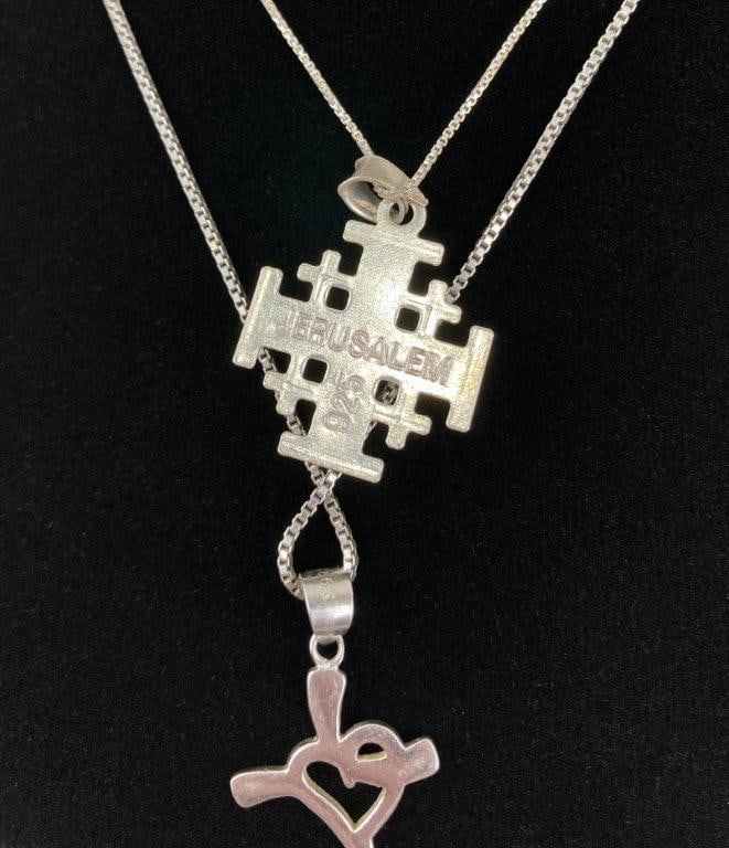 Sterling Silver Cross Necklaces - 3