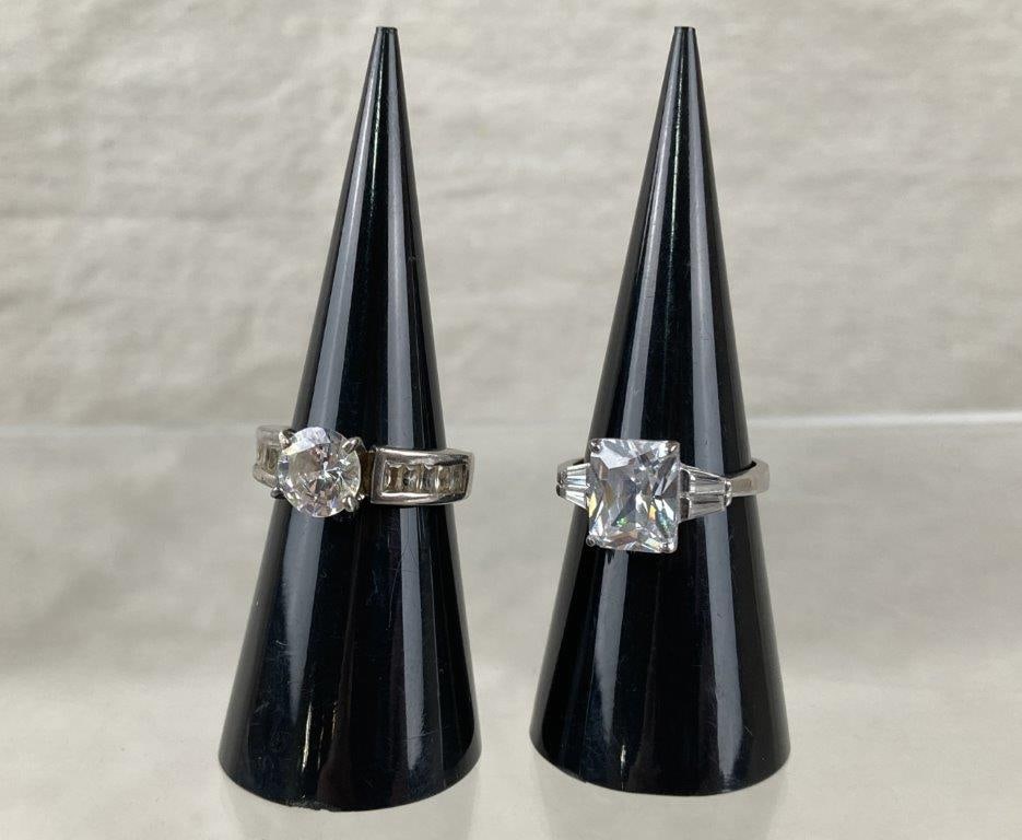 Sterling Silver Cubic Zirconia Rings (1 of 5)