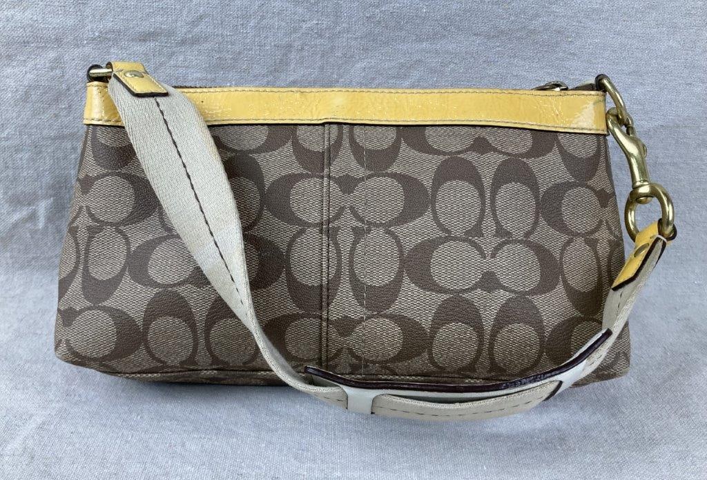 Vintage Coach Signature Stripe Shoulder Bag - 4