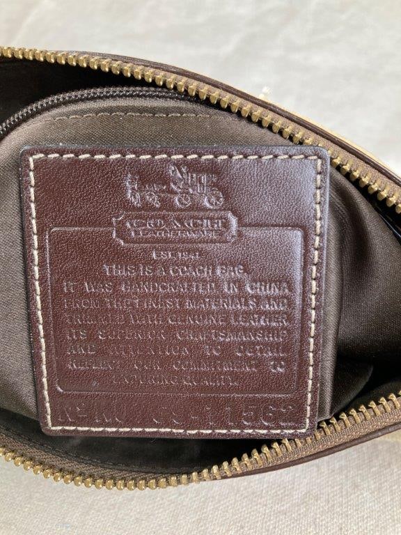 Vintage Coach Signature Stripe Shoulder Bag - 7