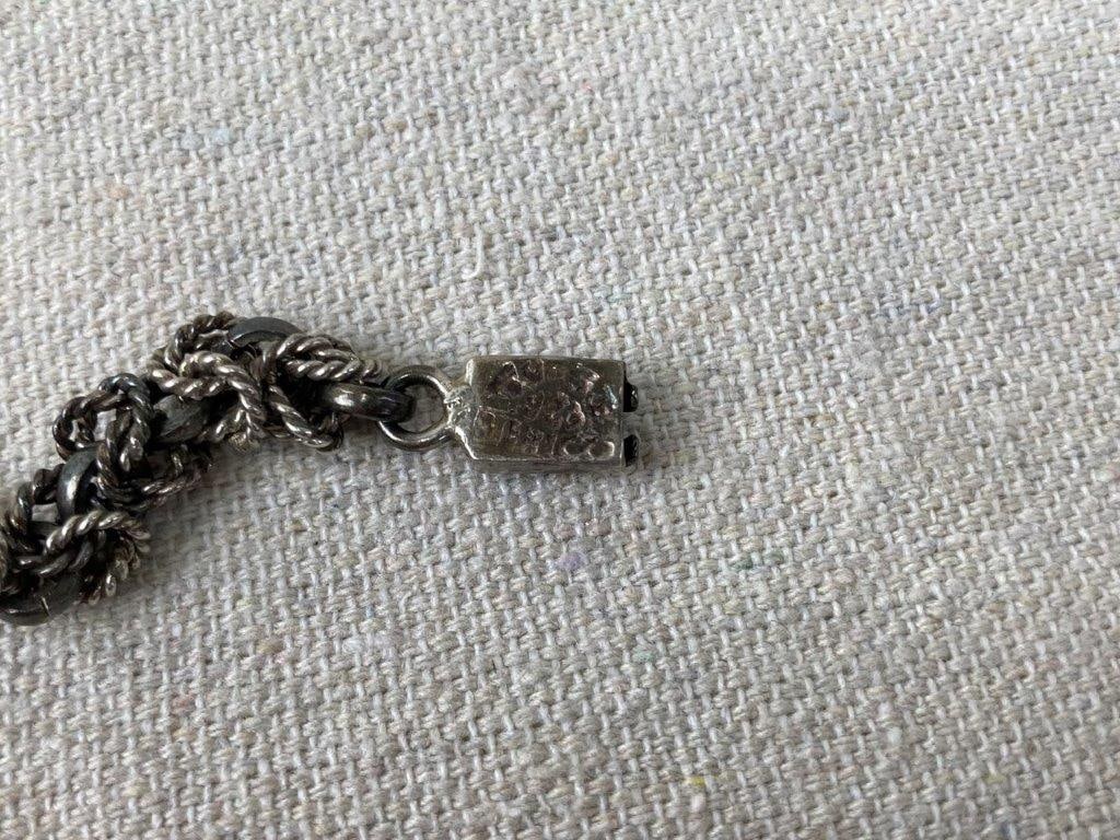 Taxco Sterling Silver Byzantine Link Bracelet - 5