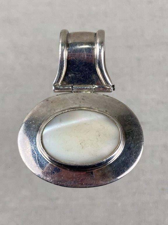 Sterling Silver and Mother-of-Pearl Pendant (1 of 3)