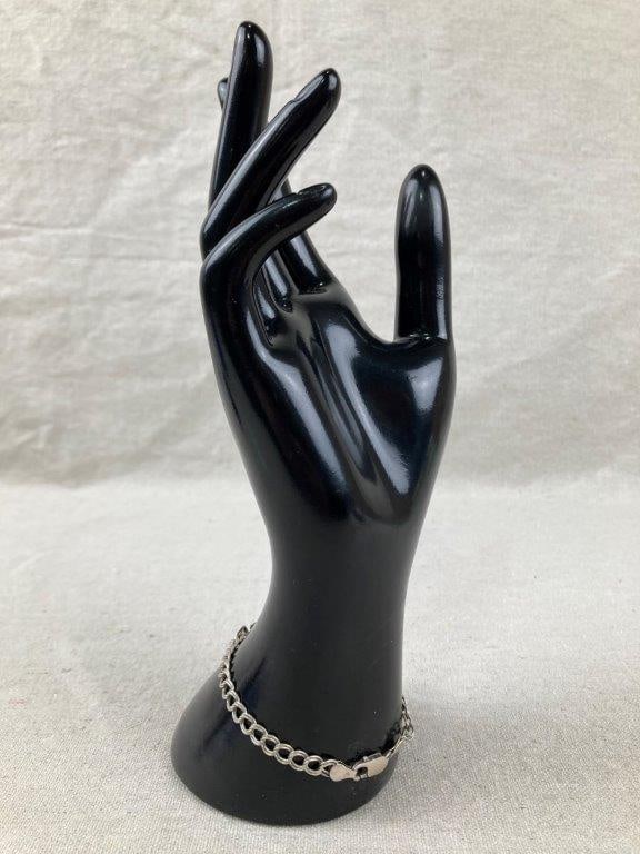 Three Sterling Silver Chain Bracelets - 5