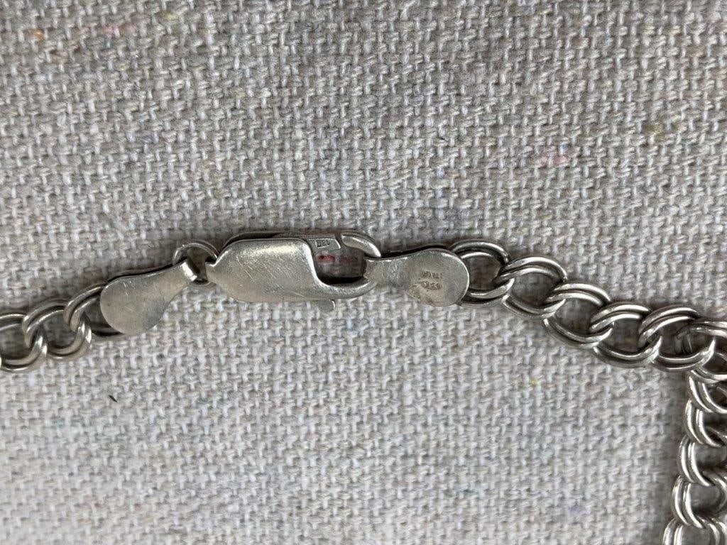 Three Sterling Silver Chain Bracelets - 6