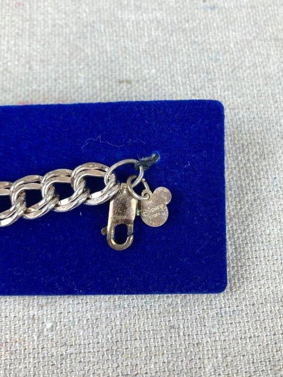 Disney Sterling Silver Charm Bracelet - 3