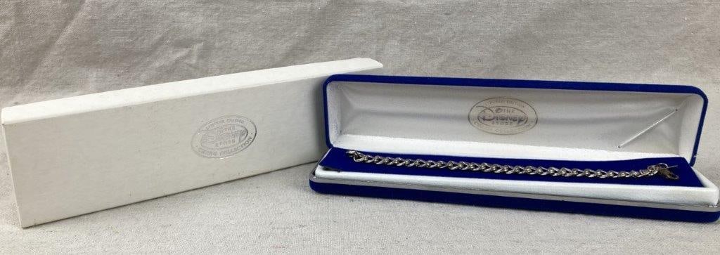 Disney Sterling Silver Charm Bracelet - 6