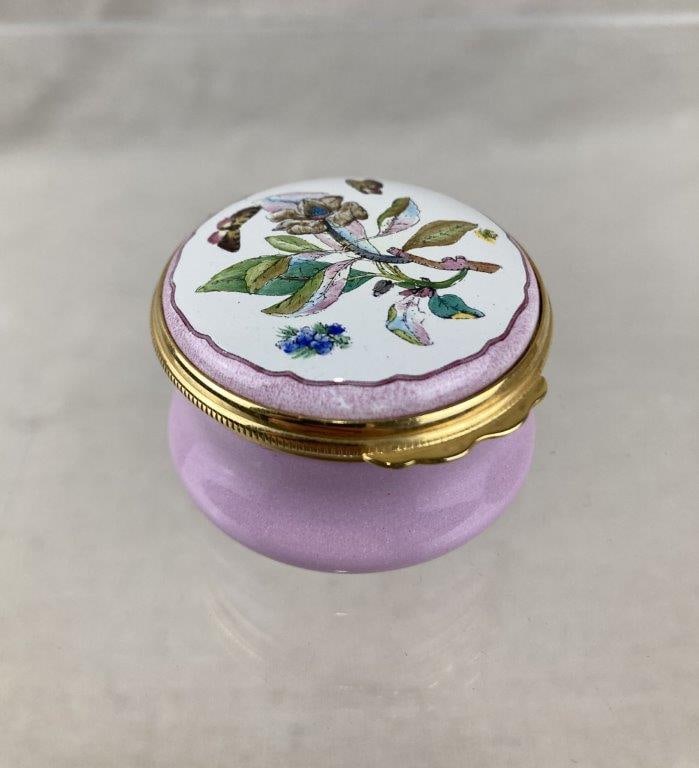 Halcyon Days English Enamel Trinket Box (1 of 9)