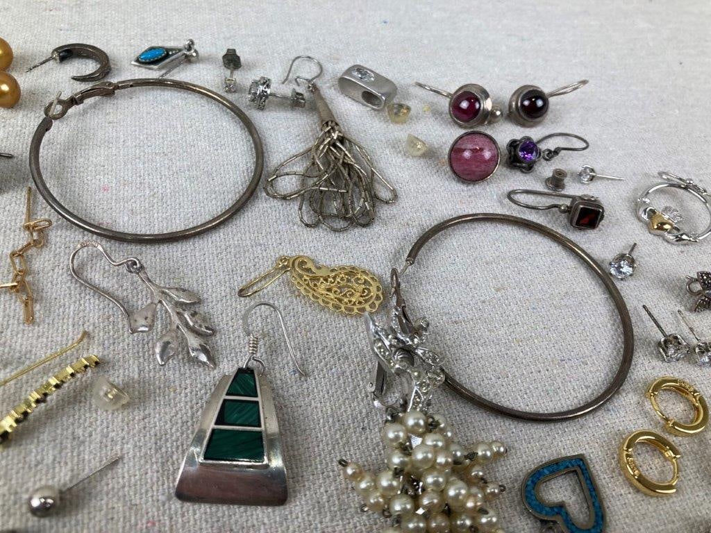 Lot of Sterling Silver Earrings - 3