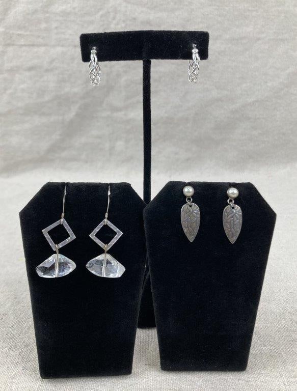 Collection of Sterling Silver Earrings (1 of 5)