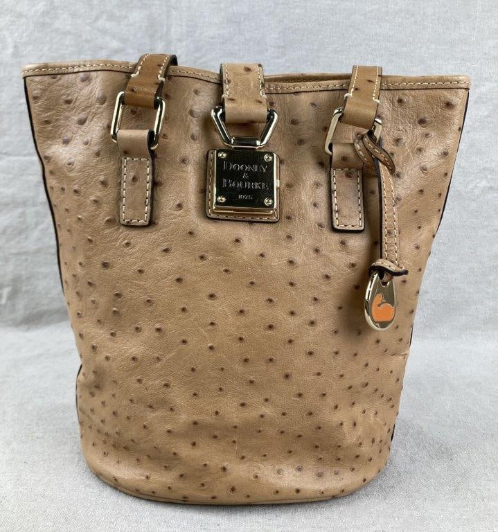 Vintage Dooney & Bourke Ostrich Leather Shoulder Bag (1 of 13)