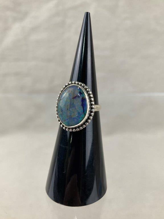 Sterling Silver and Opal Ring (1 of 4)