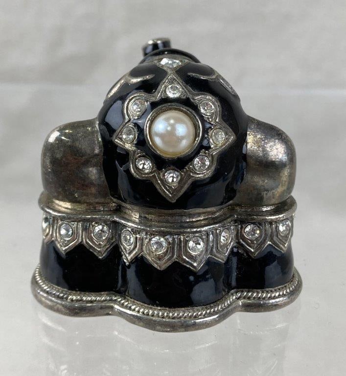 Edgar Berebi Taj Mahal Elephant Pin and Trinket Box - 7