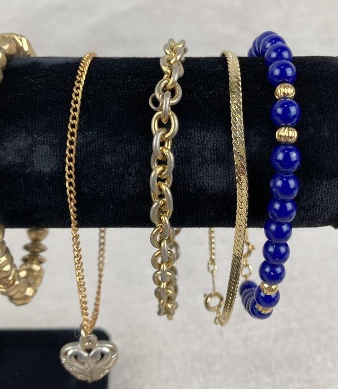 Fourteen-Piece Goldtone Costume Jewelry Assortment - 10