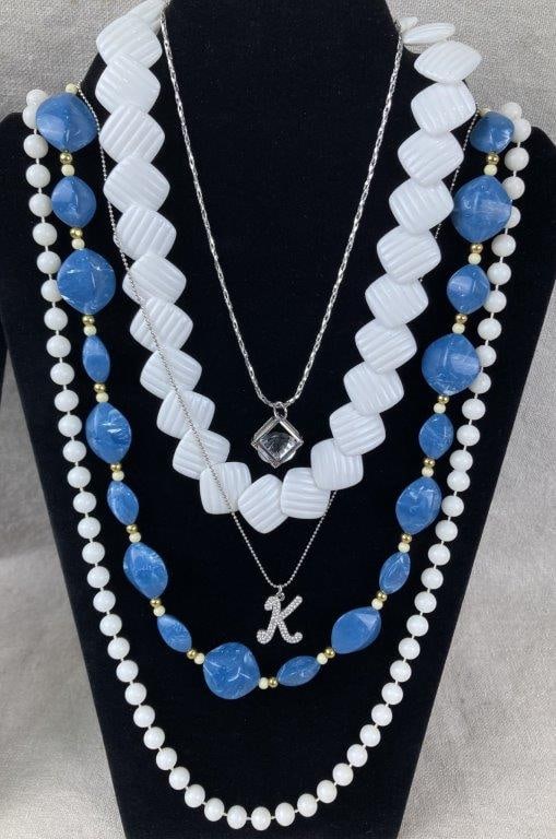 Costume Jewelry Statement Necklace Assortment - 4