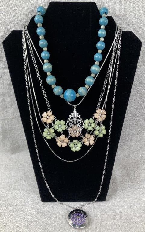 Costume Jewelry Statement Necklace Assortment - 6