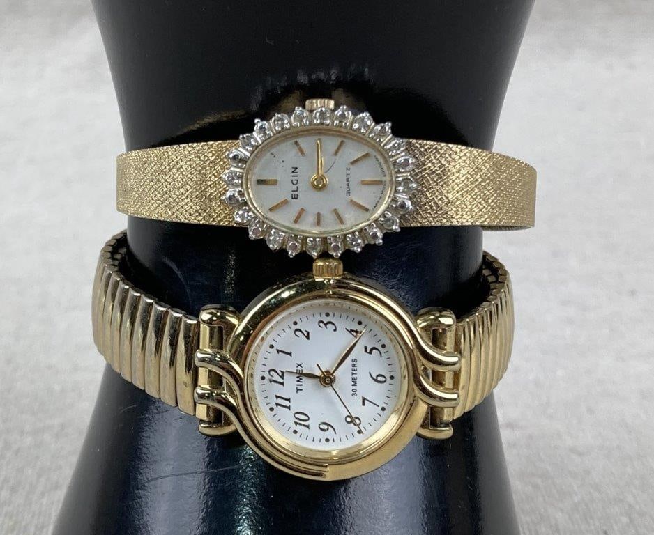 Women’s Wristwatches Including Timex and Vintage Elgin (1 of 11)