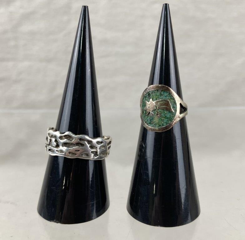 Artisan Sterling Silver Ring Pair (1 of 5)