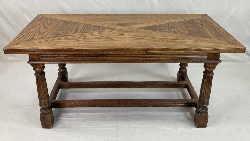 Arts and Crafts Oak Refectory Table (1 of 9)