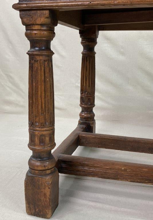 Arts and Crafts Oak Refectory Table - 5