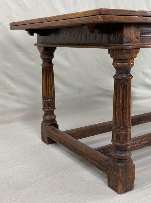 Arts and Crafts Oak Refectory Table - 6