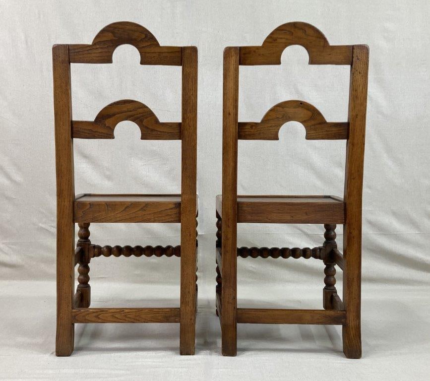 Four Arts and Crafts Chairs - 8