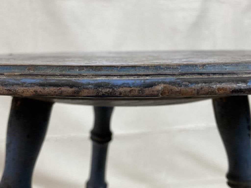 Blue Painted Two-Tiered Stand - 6