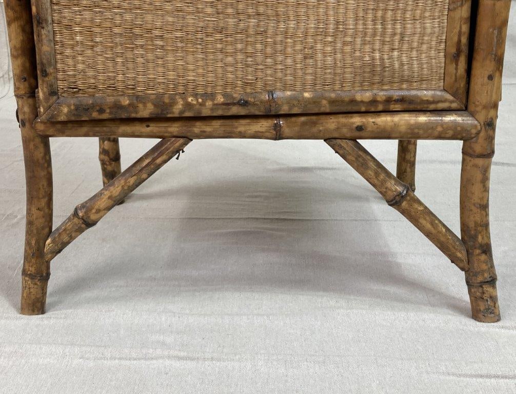 British Colonial-Style Bamboo and Rattan Cabinet - 6