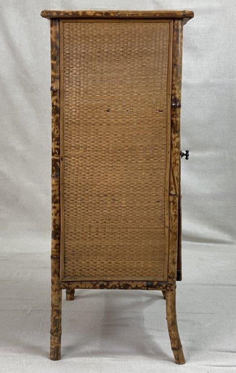 British Colonial-Style Bamboo and Rattan Cabinet - 7