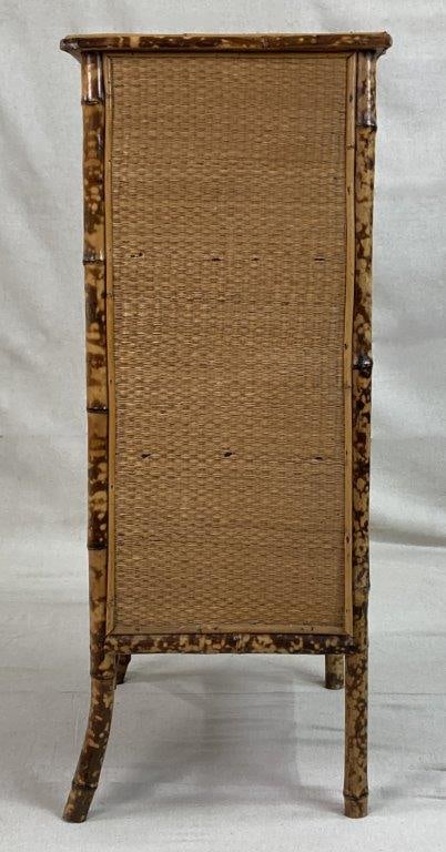 British Colonial-Style Bamboo and Rattan Cabinet - 9