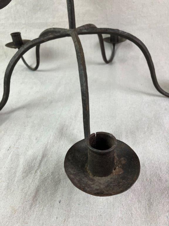 Wrought Iron Hanging Candelabra - 2