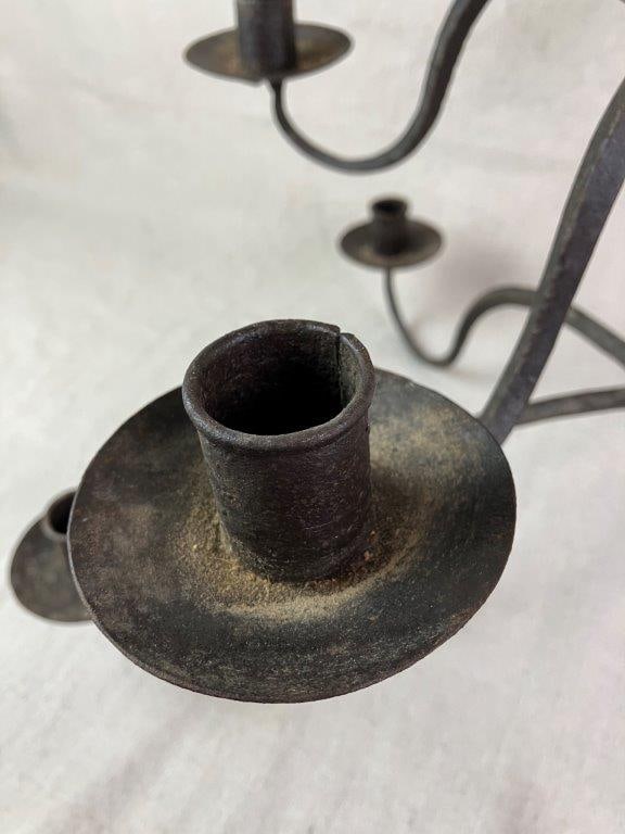 Wrought Iron Hanging Candelabra - 4