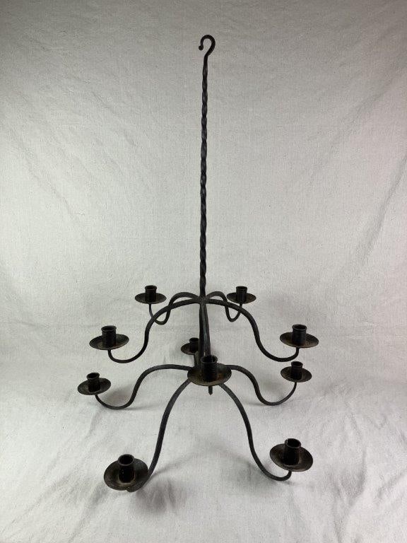 Wrought Iron Hanging Candelabra - 6