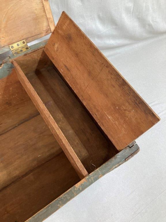19th Century Painted Blanket Chest - 4