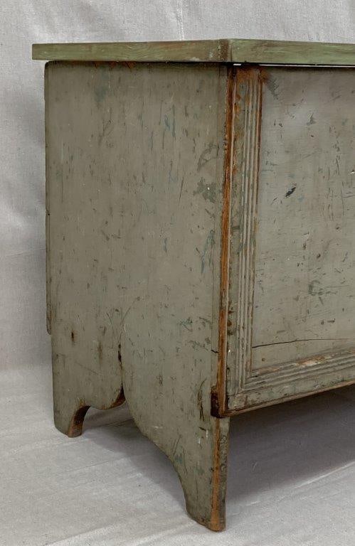 19th Century Painted Blanket Chest - 5