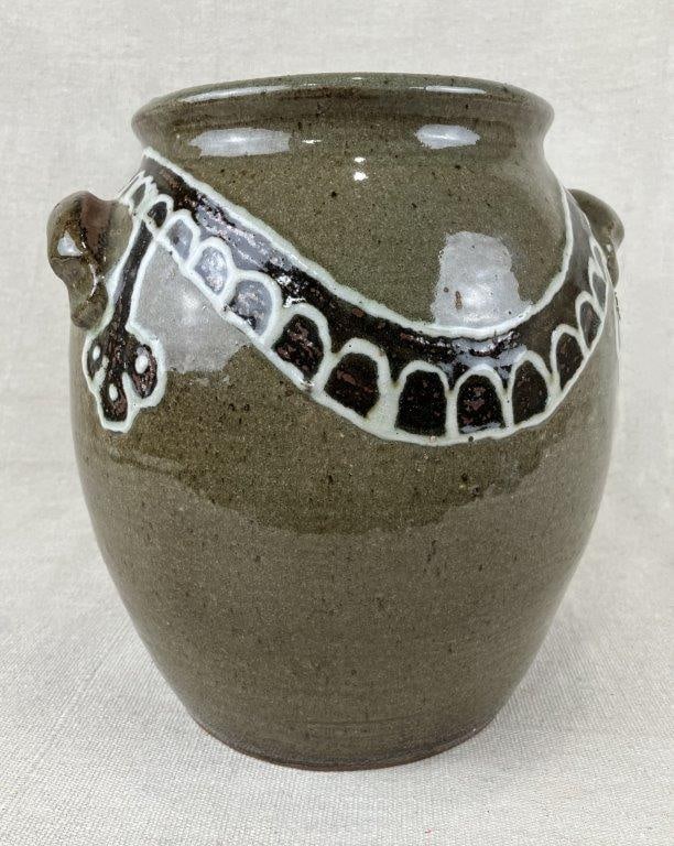 Edgefield Ed Redmound Stoneware Jar - 2