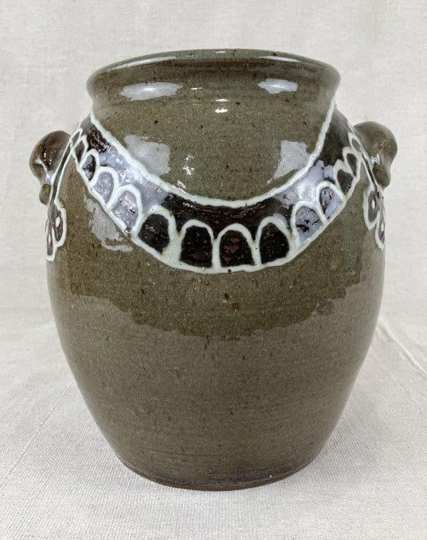 Edgefield Ed Redmound Stoneware Jar - 4