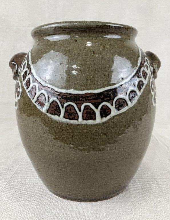 Edgefield Ed Redmound Stoneware Jar - 8