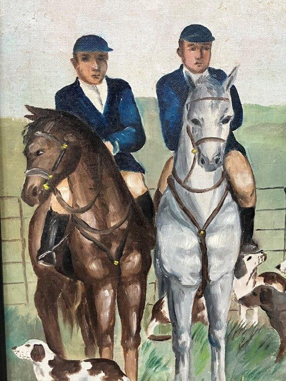 Connell, Hunting Scene with Riders and Hounds - 3