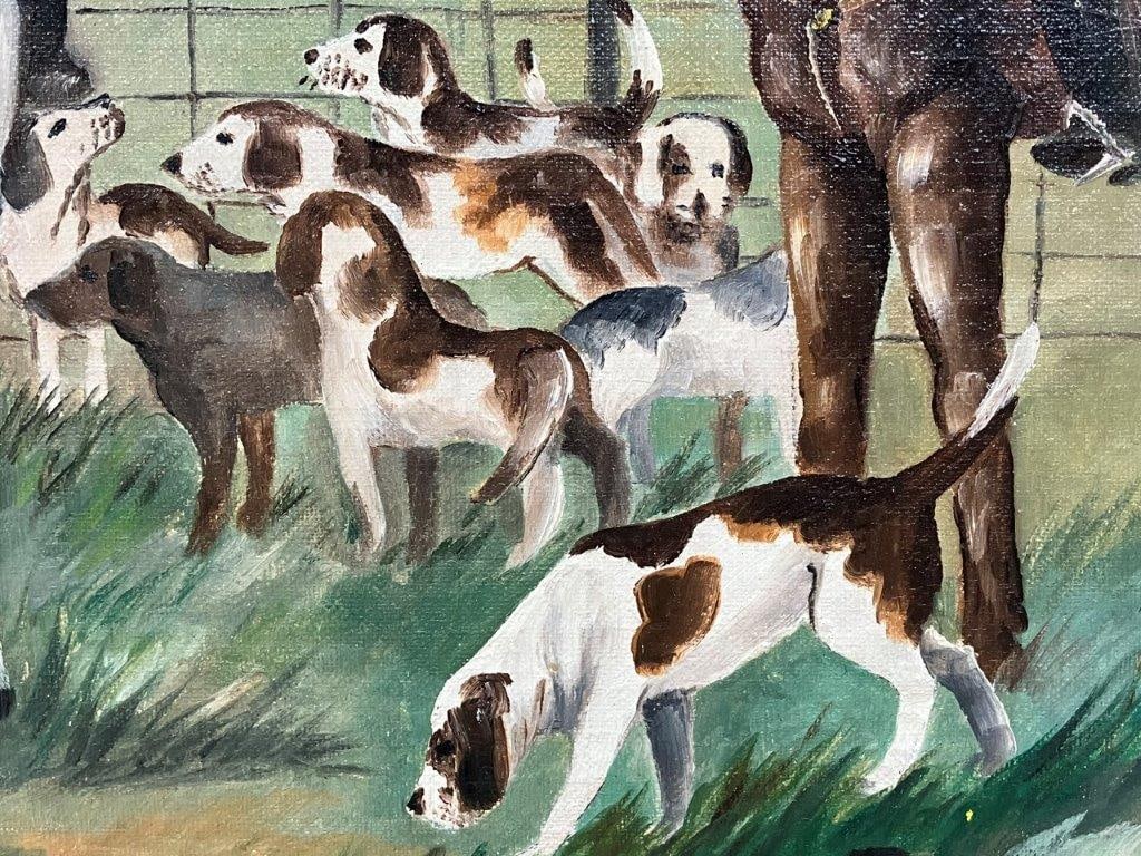 Connell, Hunting Scene with Riders and Hounds - 4