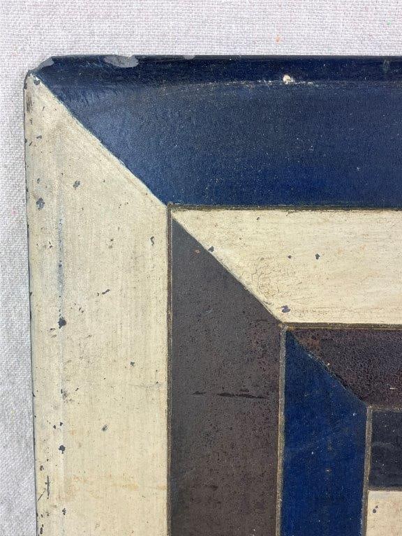 Folk Art Polychromed Chessboard - 3