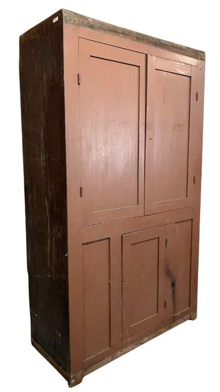 Painted Southern Pine Plain Cupboard - 3