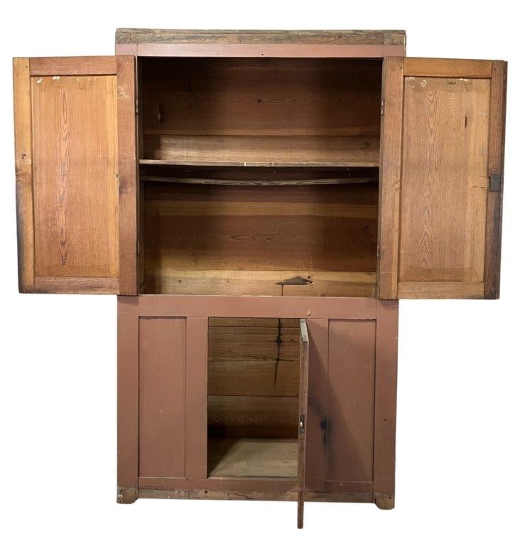 Painted Southern Pine Plain Cupboard - 8