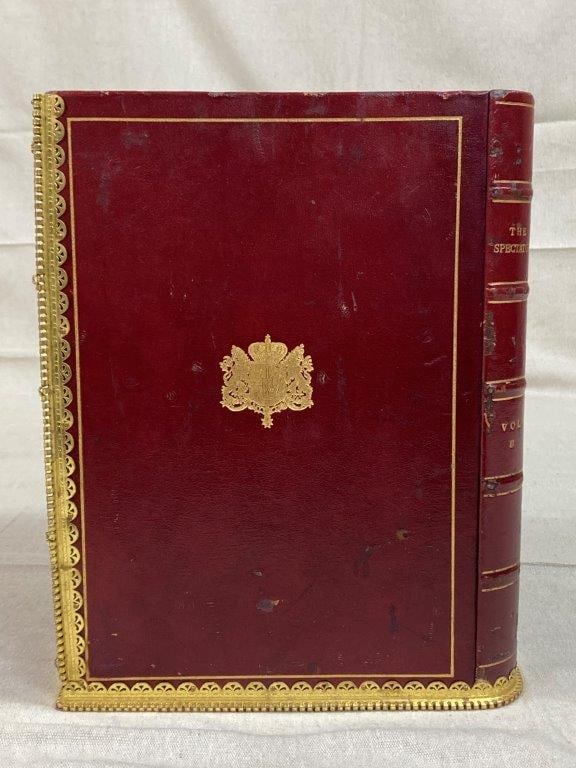 Leatherbound “The Spectator” Book Wastepaper Basket - 3