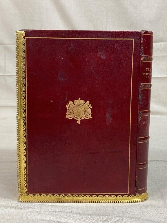 Leatherbound “The Spectator” Book Wastepaper Basket - 7